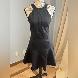Parker Black Fit and Flare Keyhole Back Cocktail Party Dress Size S NWT
